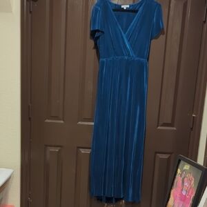 Baltic Born Elegant Blue Velvet Dress